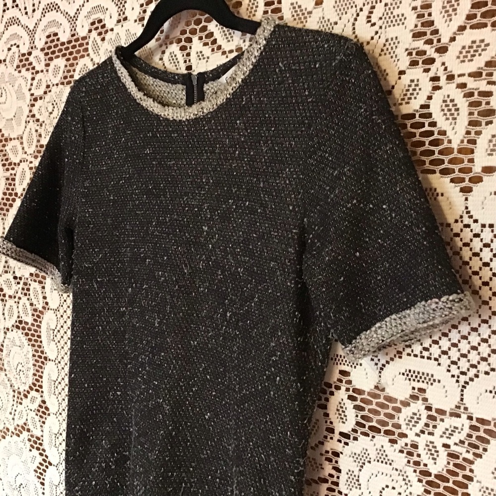Cabi Short Sleeved Boucle Knit Sweater